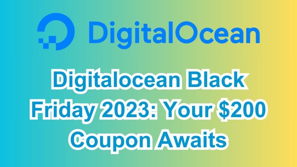 Digitalocean Black Friday sale