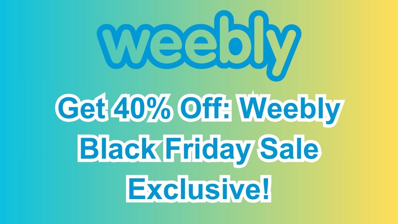 Weebly Black Friday Sale