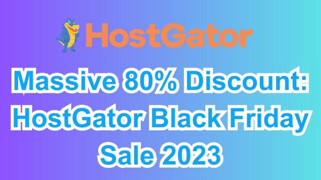 hostgator black friday sale
